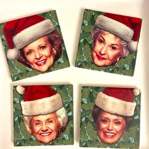 Golden Girls Christmas Ceramic Coasters